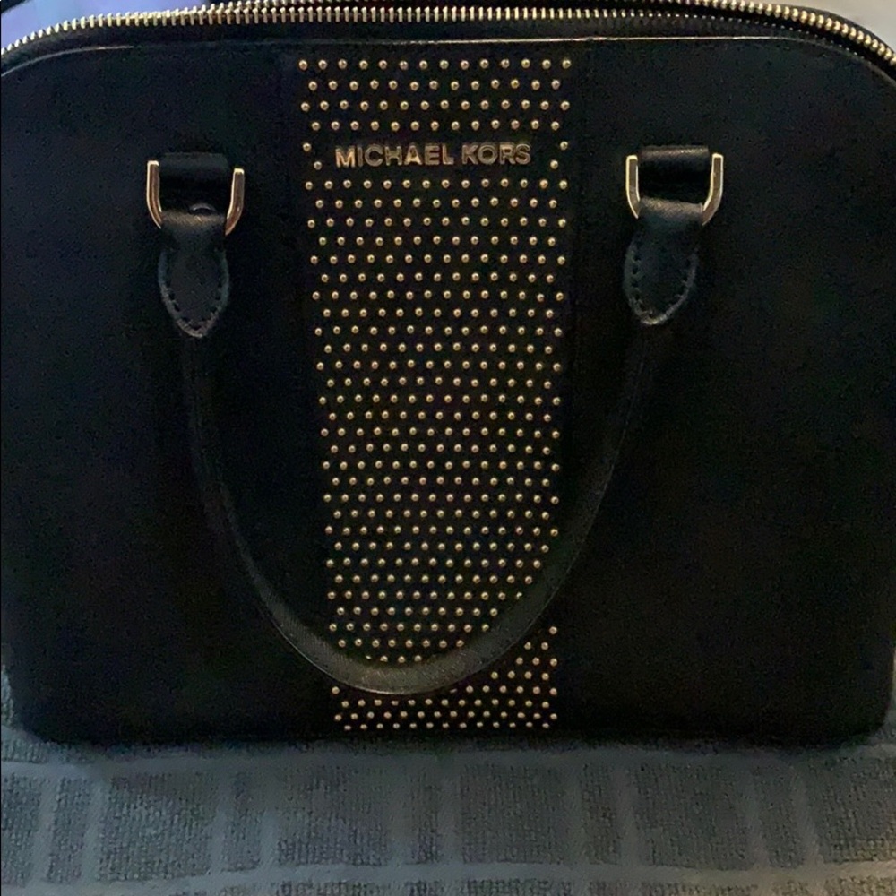 Michael Kors Studded Cindy Dome Satchel